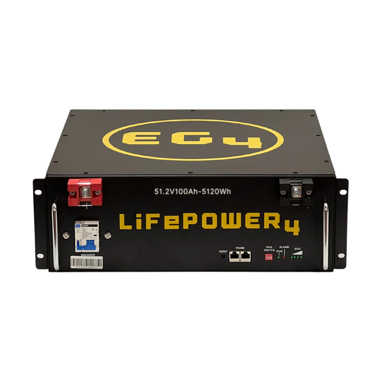 Historische productfoto van de EG4 LifePower4 48V 100Ah rackbatterij